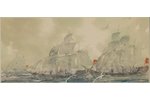 Mangolds Herberts (1901-1978), Sail navy, paper, water colour, 9 х 20 cm...
